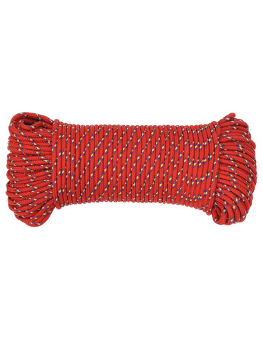 Corda multiuso 3 mm 100 m Rosso PP 67,5 kg Carico massimo