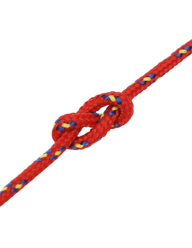 Corda multiuso 3 mm 100 m Rosso PP 67,5 kg Carico massimo