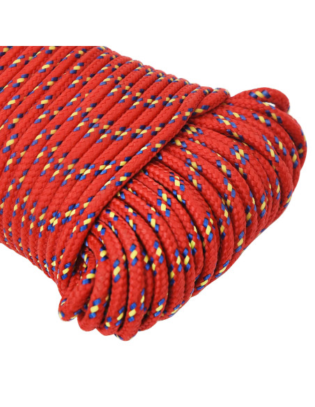 Corda multiuso 3 mm 100 m Rosso PP 67,5 kg Carico massimo