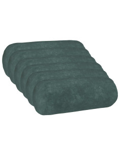 Cuscino con cuscino HEERLEN 6 pz Blu mare Fleece in microfibra
