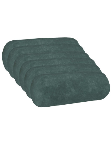 Cuscino con cuscino HEERLEN 6 pz Blu mare Fleece in microfibra