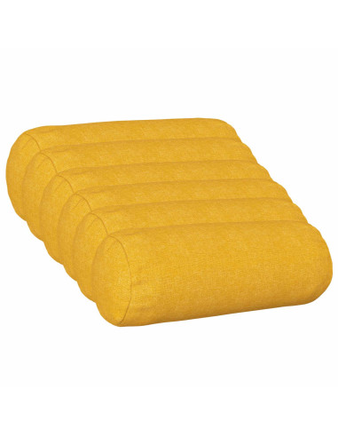 Cuscino con cuscino HEERLEN 6 pz Giallo Chiaro Tessuto