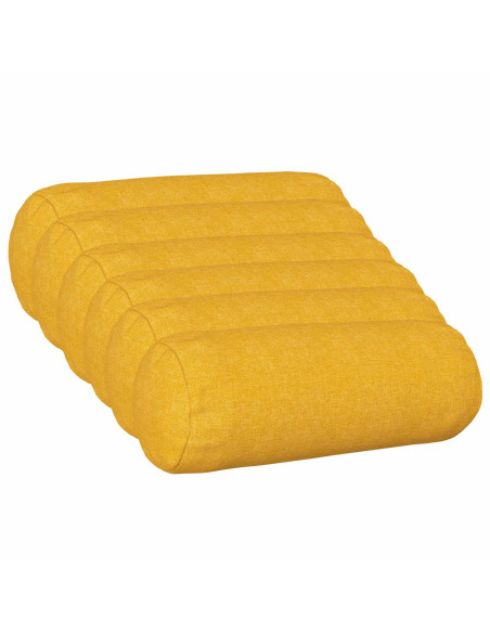 Cuscino con cuscino HEERLEN 6 pz Giallo Chiaro Tessuto