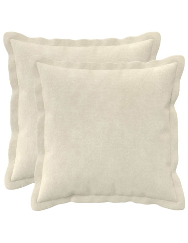 Federa 2 pcs HOUTEN Crema 30 x 30 cm Fleece in microfibra
