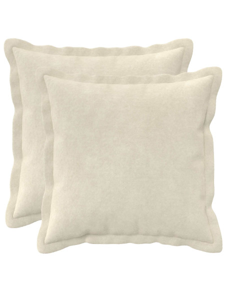 Federa 2 pcs HOUTEN Crema 30 x 30 cm Fleece in microfibra