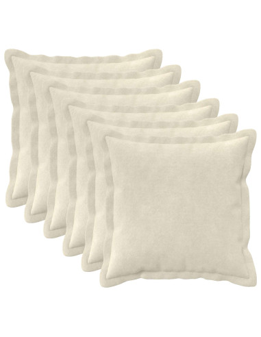 Federa 6 pcs HOUTEN Crema 30 x 30 cm Fleece in microfibra