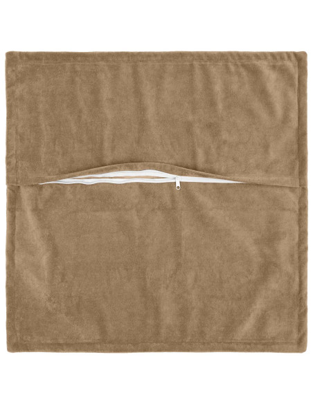 Federa 2 pcs HOUTEN Tortora 30 x 30 cm Fleece in microfibra