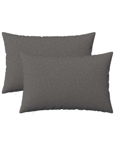 Federa 2 pz HEERLEN Grigio Chiaro 50 x 70 cm Tessuto
