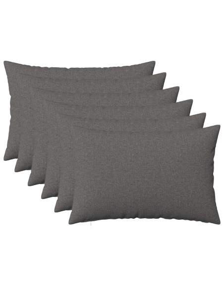 Federa 6 pz HEERLEN Grigio Chiaro 50 x 70 cm Tessuto