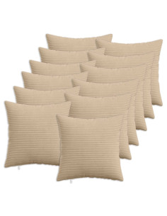 Federa 12 pcs HEERLEN Tortora 40 x 40 cm corduroy
