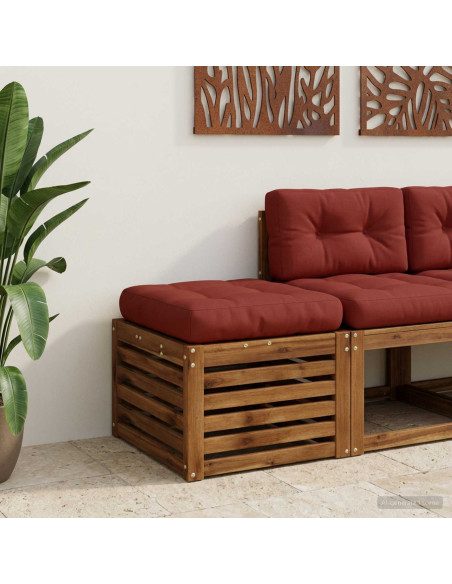 Cuscino per Sedia in Unico Pezzo VIANEN 100% Poliestere Rosso