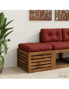 Cuscino per Sedia in Unico Pezzo VIANEN 100% Poliestere Rosso