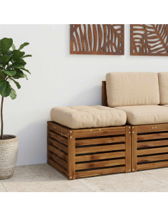 Cuscino per Sedia in Unico Pezzo VIANEN 100% Poliestere Crema