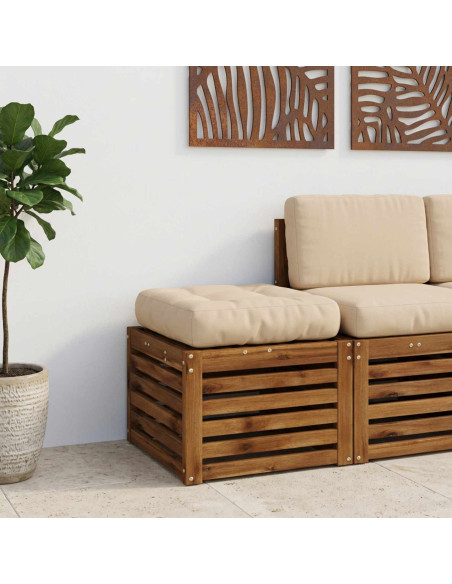 Cuscino per Sedia in Unico Pezzo VIANEN 100% Poliestere Crema