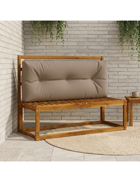 Cuscino per schienale di pallet VIANEN 100% Poliestere Tortora