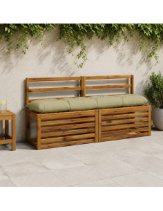 Cuscino per panchina VIANEN 100% Poliestere Verde chiaro
