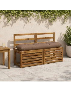 Cuscino per panchina VIANEN 100% Poliestere Tortora