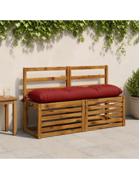Cuscino per panchina VIANEN 100% Poliestere Rosso