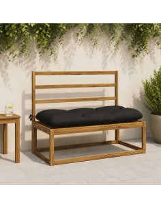 Cuscino per panchina VIANEN 100% Poliestere Nero 2