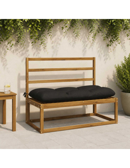 Cuscino per panchina VIANEN 100% Poliestere Nero