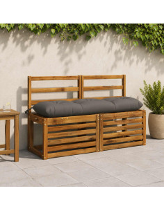 Cuscino per panchina VIANEN 100% Poliestere Grigio 2
