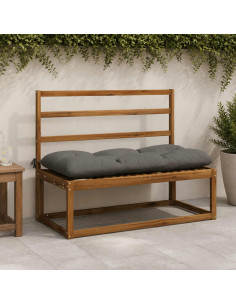 Cuscino per panchina VIANEN 100% Poliestere Grigio