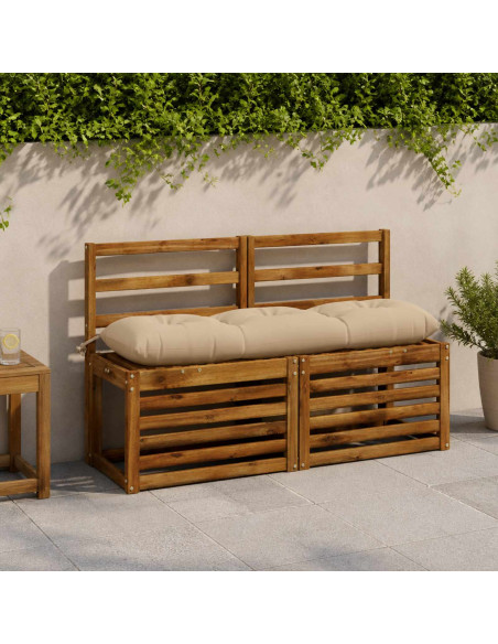 Cuscino per panchina VIANEN 100% Poliestere Crema