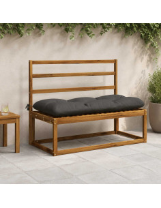 Cuscino per panchina VIANEN 100% Poliestere Antracite