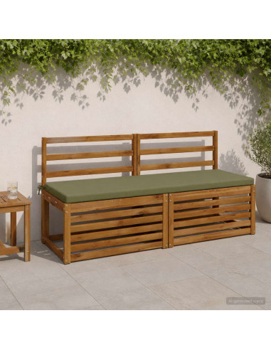 Cuscino per panchina SOEST 100% Poliestere Verde Oliva