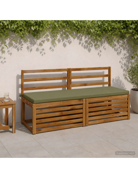 Cuscino per panchina SOEST 100% Poliestere Verde Oliva