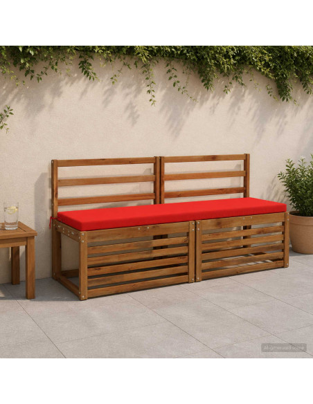 Cuscino per panchina SOEST 100% Poliestere Rosso