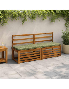 Cuscino per panchina SOEST 100% Poliestere Design a foglia