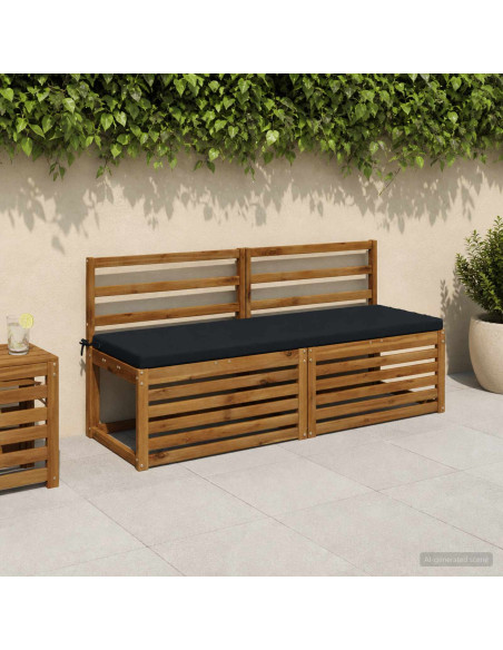 Cuscino per panchina SOEST 100% Poliestere Blu Scuro