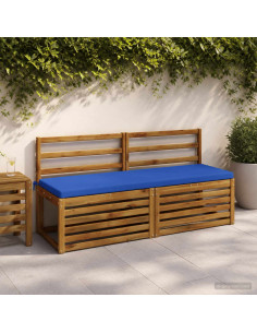 Cuscino per panchina SOEST 100% Poliestere Blu Reale