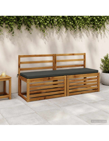 Cuscino per panchina SOEST 100% Poliestere Antracite