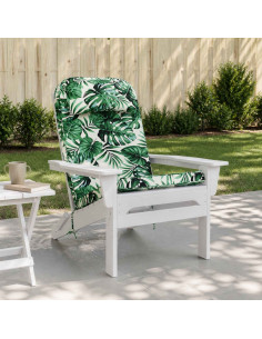 Cuscino per Lounger Sole 100% Poliestere Motivo a Foglie