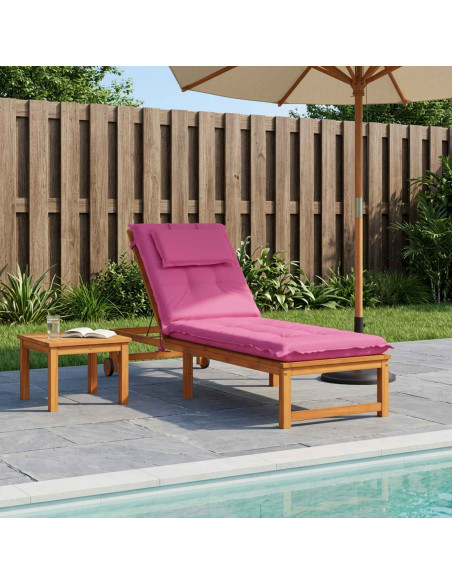 Cuscino per Lettino GEMERT 100% Poliestere Rosa 190 x 60 x 9 cm