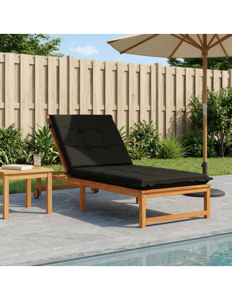 Cuscino per Lettino GEMERT 100% Poliestere Nero 190 x 70 x 9 cm