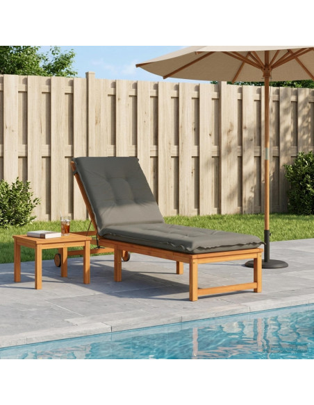 Cuscino per Lettino GEMERT 100% Poliestere Grigio