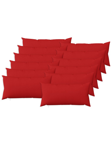 Cuscino con cuscino HEERLEN 12 pz Rosso Tessuto