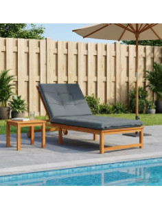 Cuscino per Lettino GEMERT 100% Poliestere Blu 190 x 90 x 9 cm