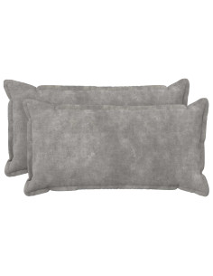 Cuscino HOUTEN 2 pz Grigio Chiaro Fleece in microfibra