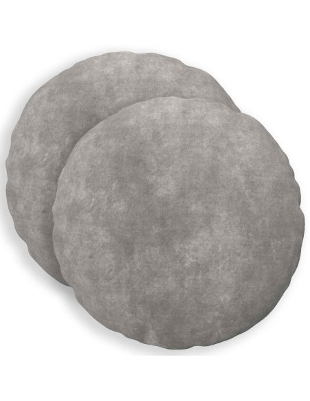 Cuscino HEERLEN 2 pz Grigio Chiaro Fleece in microfibra