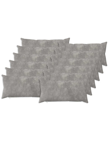 Cuscino HEERLEN 12 pz Grigio Chiaro Fleece in microfibra