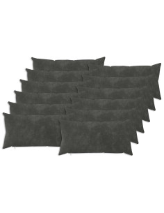 Cuscino HEERLEN 12 pz Antracite Fleece in microfibra