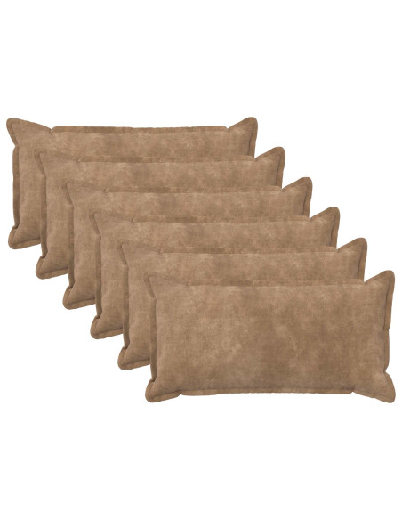 Cuscino con cuscino HOUTEN 6 pz Tortora Fleece in microfibra
