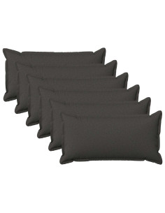 Cuscino con cuscino HOUTEN 6 pz Grigio Scuro Lino