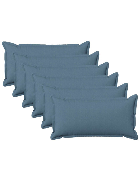 Cuscino con cuscino HOUTEN 6 pz Blu jeans Lino