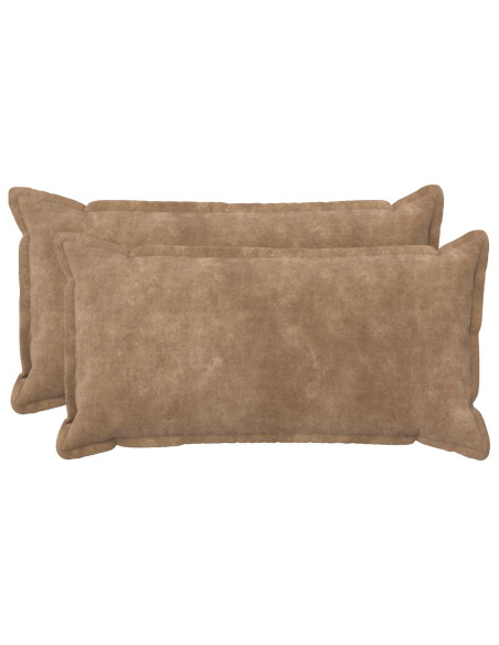 Cuscino con cuscino HOUTEN 2 pz Tortora Fleece in microfibra