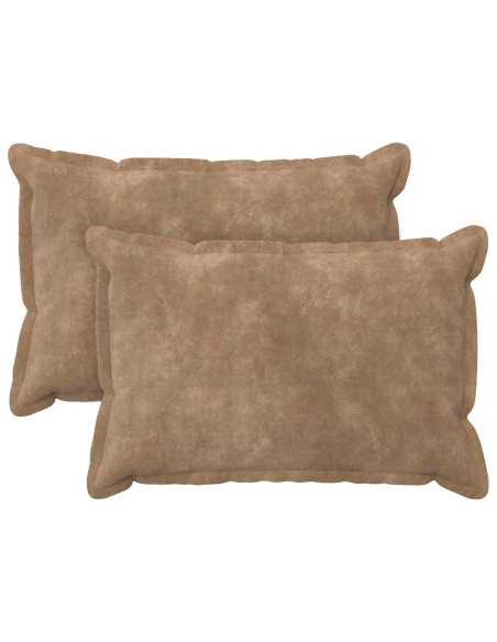 Cuscino con cuscino HOUTEN 2 pz Tortora Fleece in microfibra